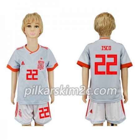 Koszulka Hiszpania Isco 22 Dziecięca Precz Mistrzostwa Świata 2018 - Koszulki Piłkarskie